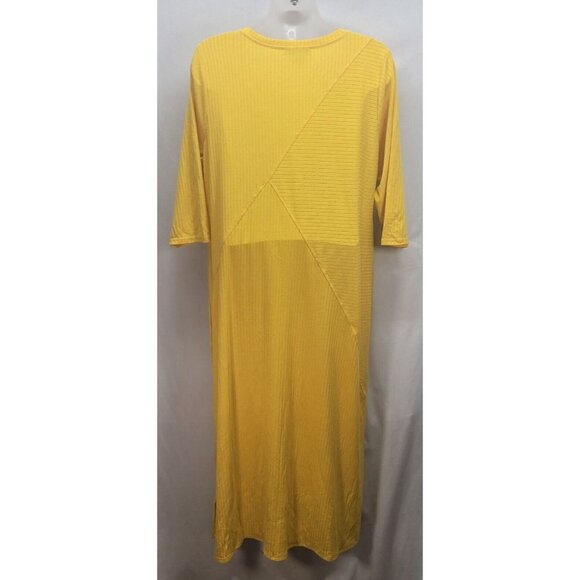 Kate & Mallory Textured Knit Short Sleeve Kaftan Maxi Dress Size 2 XL - Picture 2 of 7